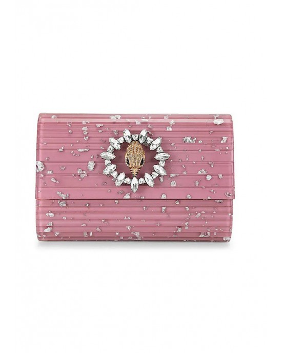 Kurt Geiger Party Eagle Clutch Pink Τσάντα Ώμου