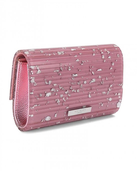 Kurt Geiger Party Eagle Clutch Pink Τσάντα Ώμου
