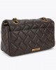 Kurt Geiger Pimlico Brown Grained Leather Τσάντα Ώμου