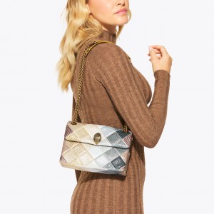 Kurt Geiger Fabric Kensington Crystal Mini Τσάντα Ώμου