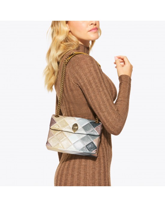 Kurt Geiger Fabric Kensington Crystal Mini Τσάντα Ώμου