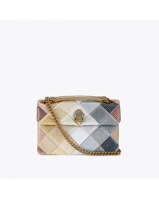 Kurt Geiger Fabric Kensington Crystal Mini Τσάντα Ώμου