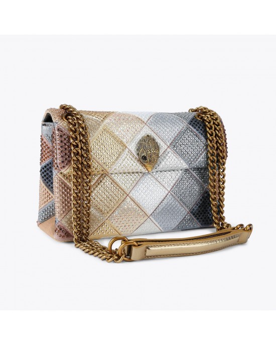 Kurt Geiger Fabric Kensington Crystal Mini Τσάντα Ώμου