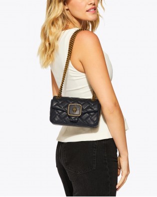 Kurt Geiger Pimlico Mini Black Leather Τσάντα