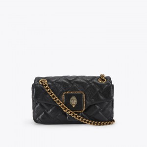 Kurt Geiger Pimlico Mini Black Leather Τσάντα