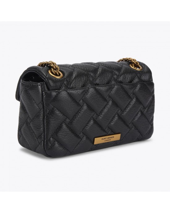 Kurt Geiger Pimlico Mini Black Leather Τσάντα