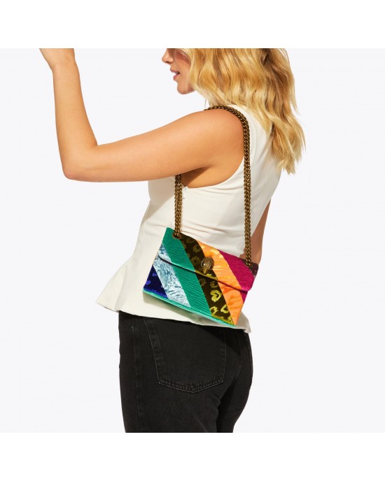 Kurt Geiger Velvet Mini Kensington Τσάντα Ώμου