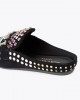 Kurt Geiger Kurt Crystal Slipper Black Combination Παντόφλες