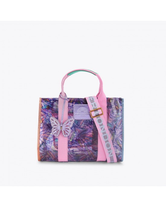 Kurt Geiger Vinyl Southbank Tote Lilac Τσάντα Χειρός