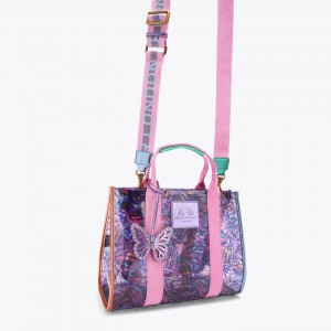 Kurt Geiger Vinyl Southbank Tote Lilac Τσάντα Χειρός