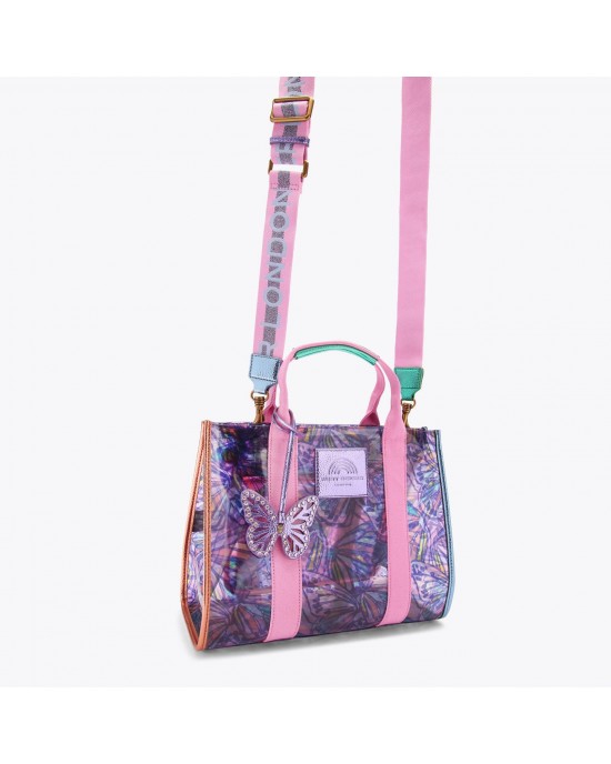 Kurt Geiger Vinyl Southbank Tote Lilac Τσάντα Χειρός