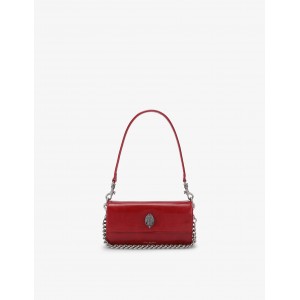 Kurt Geiger Sloane Soft Leather Red Τσάντα Ώμου