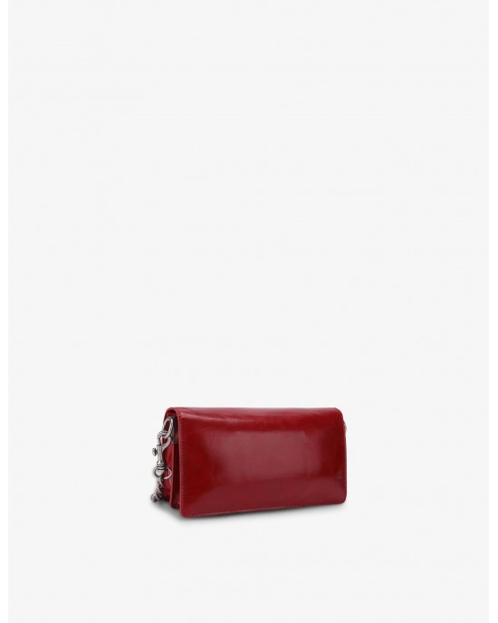 Kurt Geiger Sloane Soft Leather Red Τσάντα Ώμου