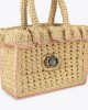 Kurt Geiger Chelsea Ruffle Tote Beige Τσάντα
