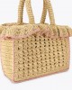 Kurt Geiger Chelsea Ruffle Tote Beige Τσάντα