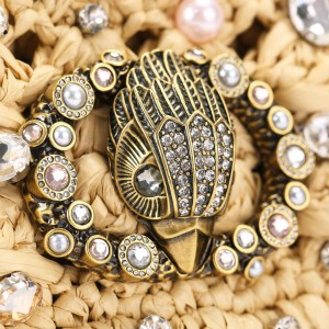 Kurt Geiger Chelsea Small Ruffle Beige Shoulder Τσάντα