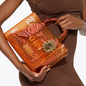 Kurt Geiger Small Jelly Tote Tan Comb Τσάντα