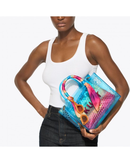 Kurt Geiger Small Jelly Tote Blue Τσάντα