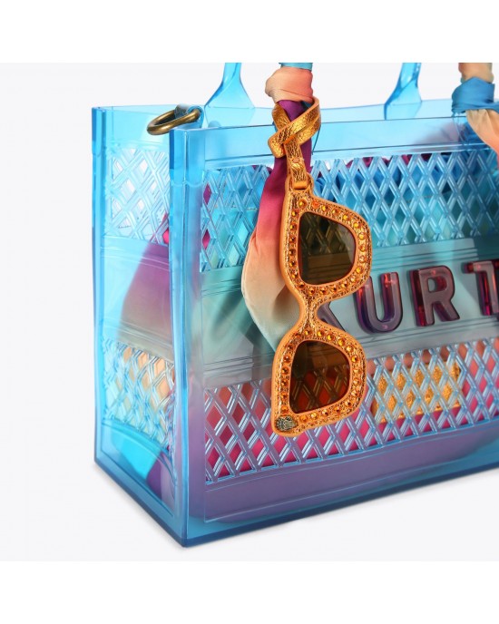 Kurt Geiger Small Jelly Tote Blue Τσάντα