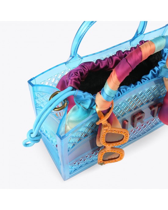 Kurt Geiger Small Jelly Tote Blue Τσάντα