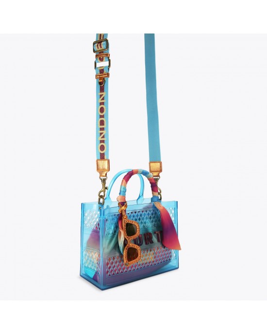 Kurt Geiger Small Jelly Tote Blue Τσάντα