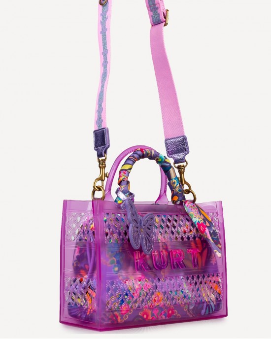 Kurt Geiger Jelly Small Tote Lilac Τσάντα