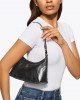 Kurt Geiger Sling Vinyl Shoulder Black Τσάντα