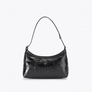 Kurt Geiger Sling Vinyl Shoulder Black Τσάντα