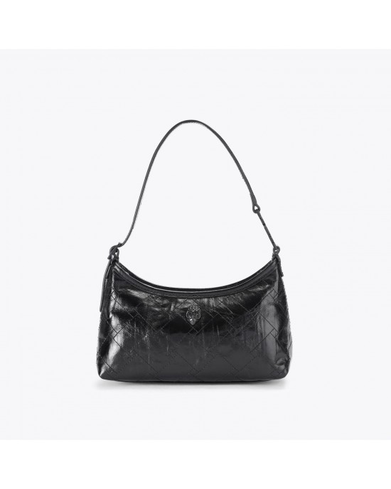 Kurt Geiger Sling Vinyl Shoulder Black Τσάντα