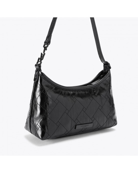 Kurt Geiger Sling Vinyl Shoulder Black Τσάντα