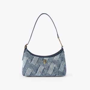 Kurt Geiger Mini Kurt Denim Shoulder Τσάντα Ώμου