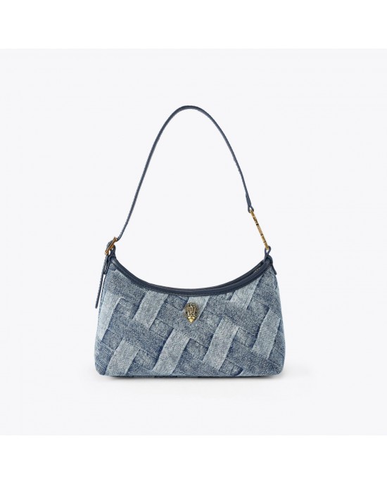 Kurt Geiger Mini Kurt Denim Shoulder Τσάντα Ώμου