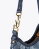 Kurt Geiger Mini Kurt Denim Shoulder Τσάντα Ώμου