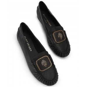 Kurt Geiger Pimlico Black Leather Μοκασίνια