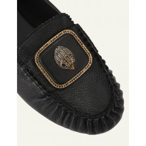 Kurt Geiger Pimlico Black Leather Μοκασίνια