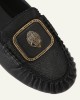 Kurt Geiger Pimlico Black Leather Μοκασίνια