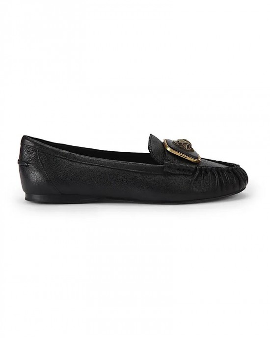 Kurt Geiger Pimlico Black Leather Μοκασίνια