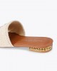 Kurt Geiger Kurt Woven Flat Beige Σανδάλια