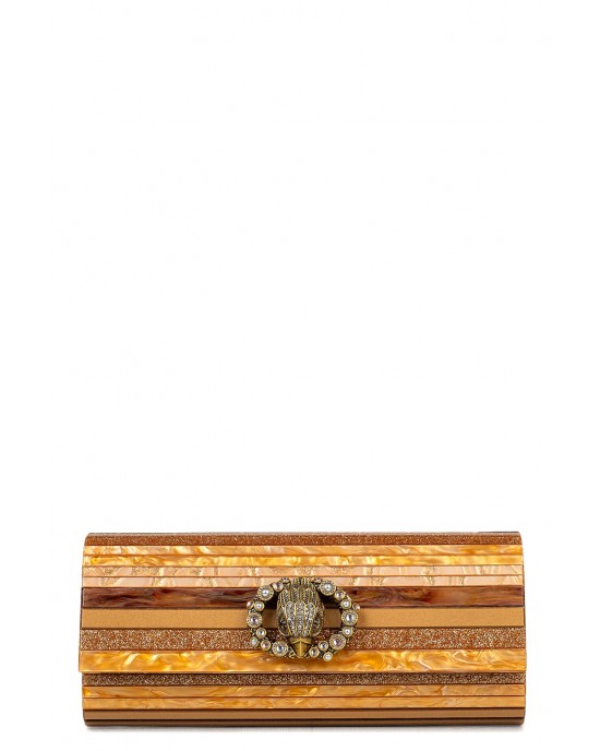 Kurt Geiger Party Eagle Long Clutch Bronze Τσάντα