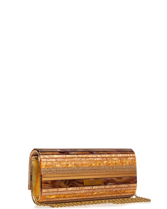 Kurt Geiger Party Eagle Long Clutch Bronze Τσάντα