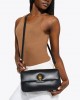 Pinko Oxford Smouth Leather Black Τσάντα Ώμου