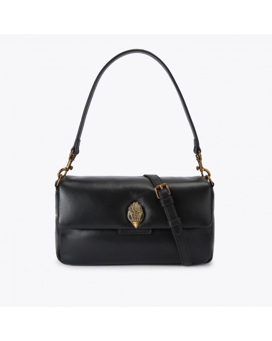Pinko Oxford Smouth Leather Black Τσάντα Ώμου
