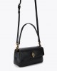 Pinko Oxford Smouth Leather Black Τσάντα Ώμου