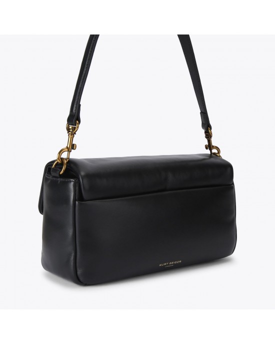 Pinko Oxford Smouth Leather Black Τσάντα Ώμου