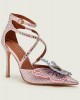 Kurt Geiger Big Butterfly Strap Court Pale Pink Γόβες