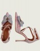 Kurt Geiger Big Butterfly Strap Court Pale Pink Γόβες