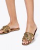 Kurt Geiger Eagle Cut Out Flat Bronze Σανδάλια