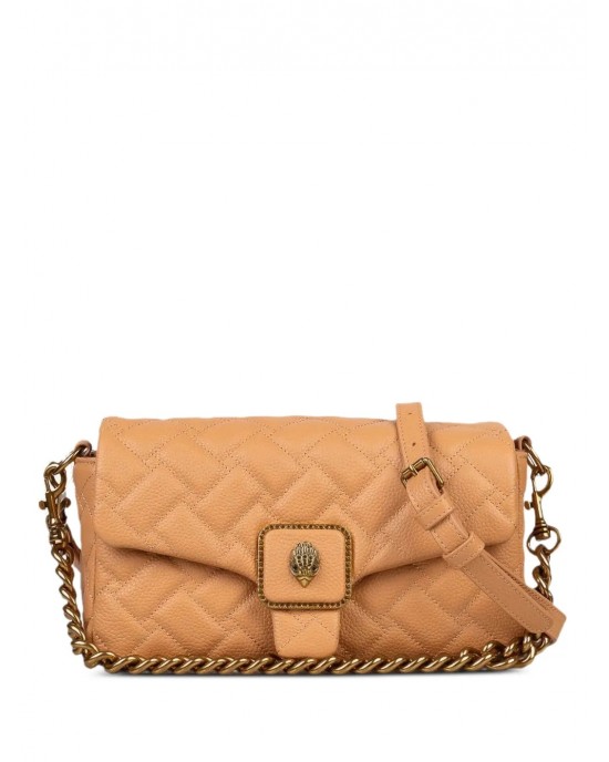 Kurt Geiger Pimlico Camel Leather Τσάντα Ώμου