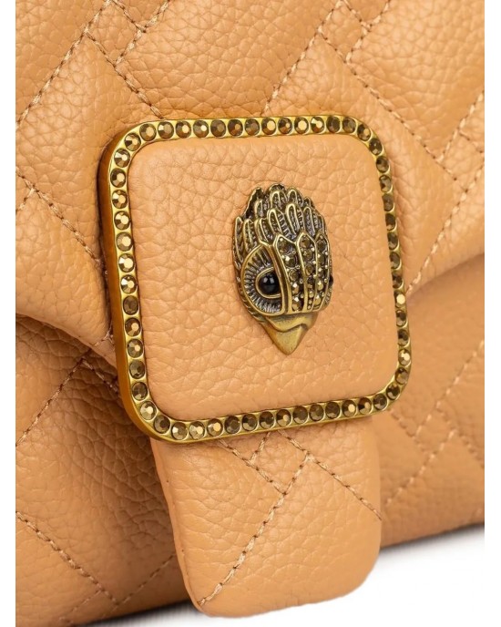 Kurt Geiger Pimlico Camel Leather Τσάντα Ώμου