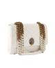 Kurt Geiger Large Kensington Cream Leather Τσάντα Ώμου
